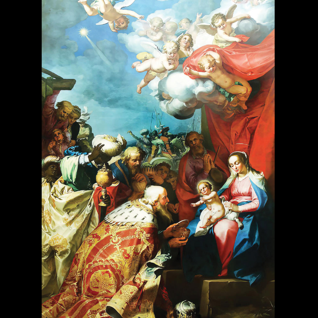 Adoration of the Kings - Pack of 5 cards - Ref: kf17e