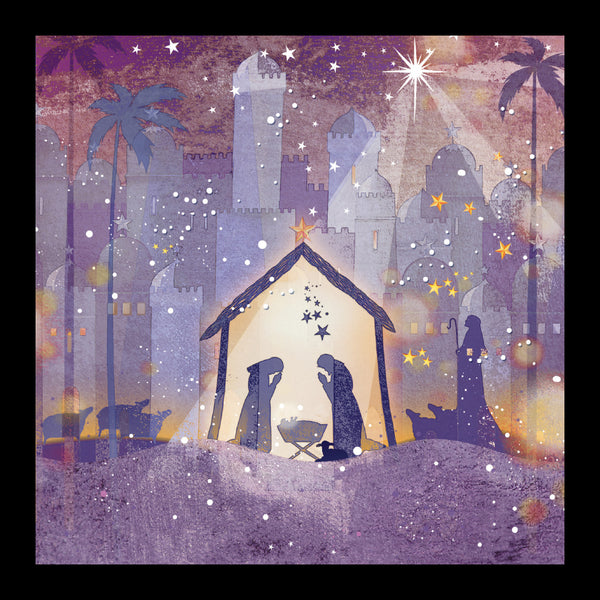 Star over the Manger - Pack of 5 cards - Ref: kf28c