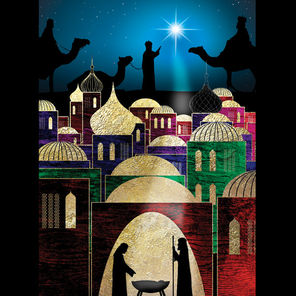 Bethlehem Night - Pack of 5 cards - Ref: kf29e