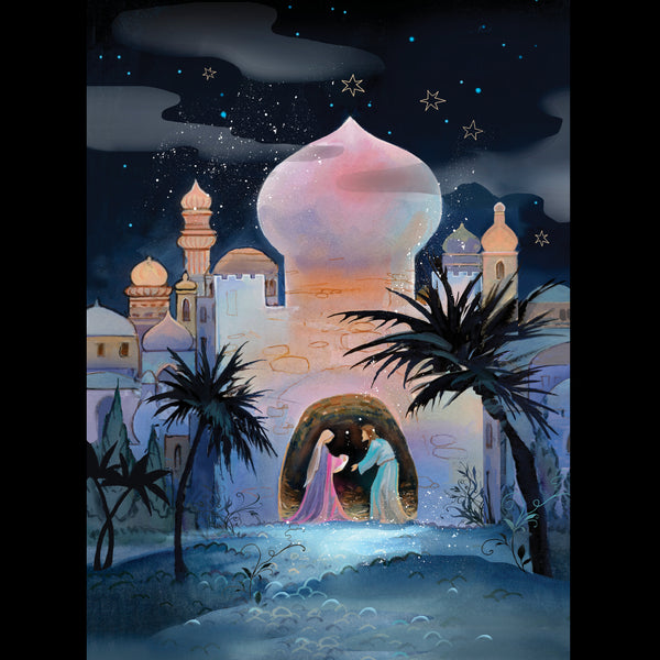 Bethlehem Evening - Pack of 5 cards - Ref: kf30e