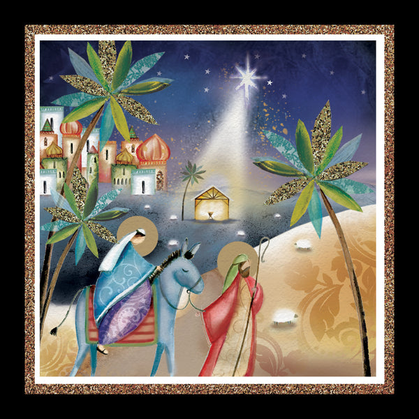 Journey to Bethlehem - Pack of 5 cards - Ref: kg45c