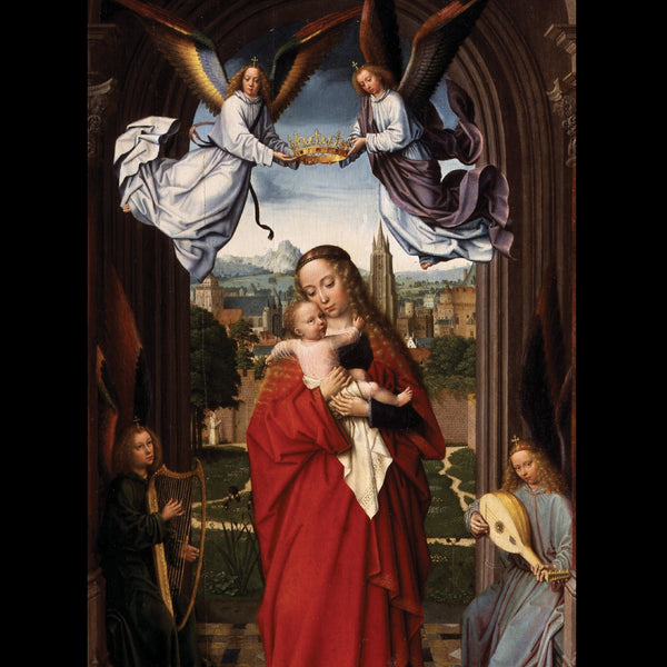 Virgin and Child with four Angels - Pack of 5 cards - Ref: kg60e