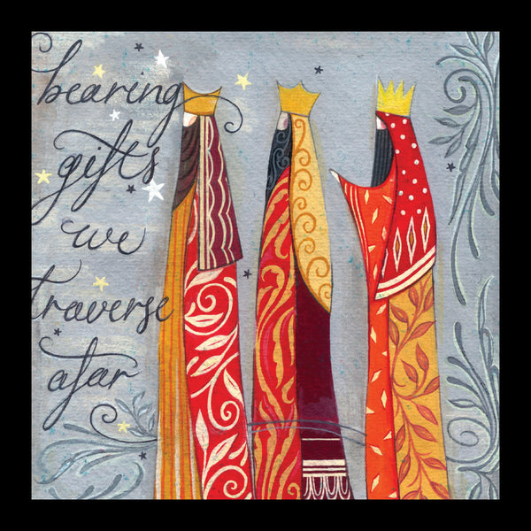 Bearing Gifts we Traverse Afar - Pack of 5 cards - Ref: kh37c