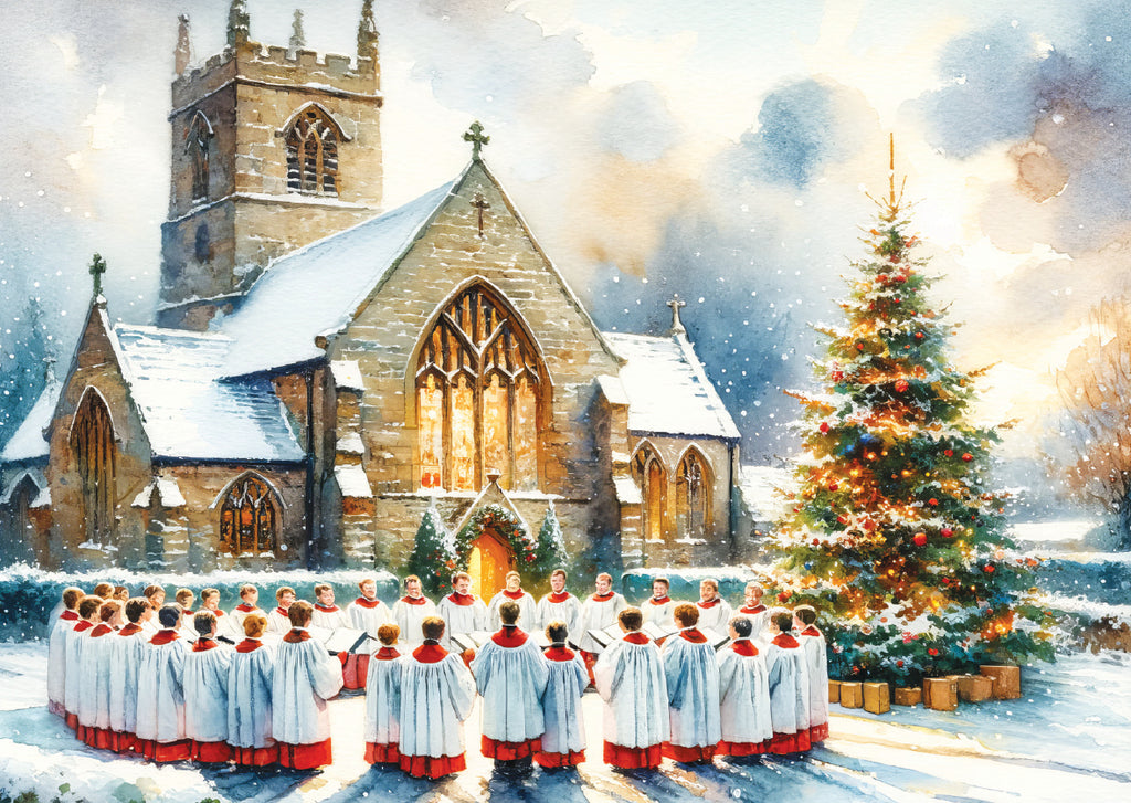 The Church Choir - Pack of 5 cards - Ref: kj15b