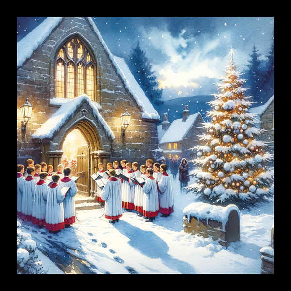 Evening Carols - Pack of 5 cards - Ref: kj82c