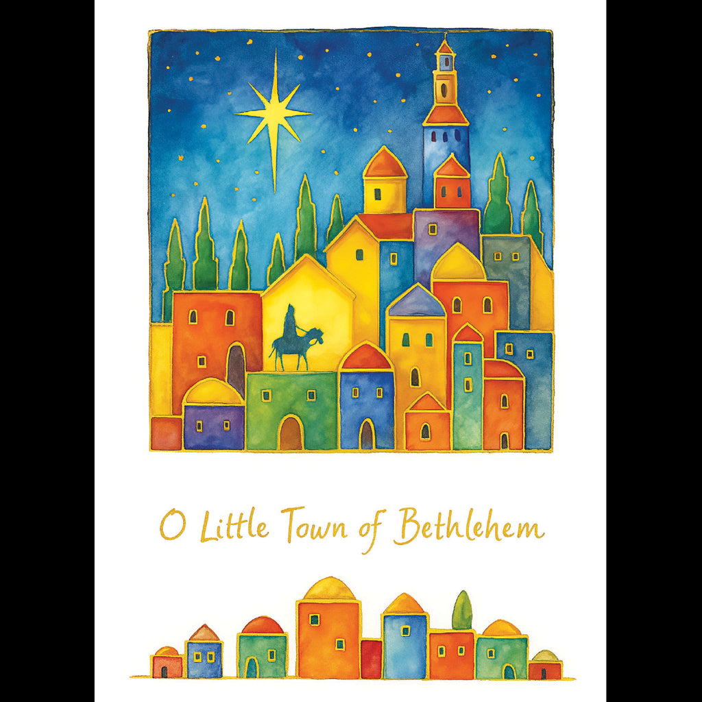O Little Town - Pack of 5 cards - Ref: kl25e