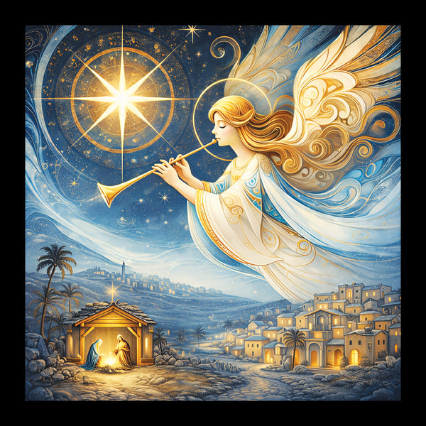 Musical Angel - Pack of 5 cards - Ref: kl56c