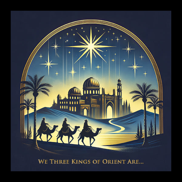 We Three Kings of Orient Are - Pack of 5 cards - Ref: kl58c