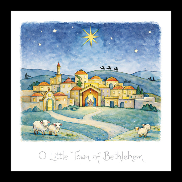 O Little Town of Bethlehem - Pack of 5 cards - Ref: kl61c