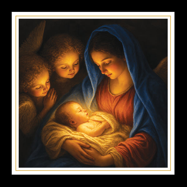 The Light of Christmas - Pack of 5 cards - Ref: kl72c