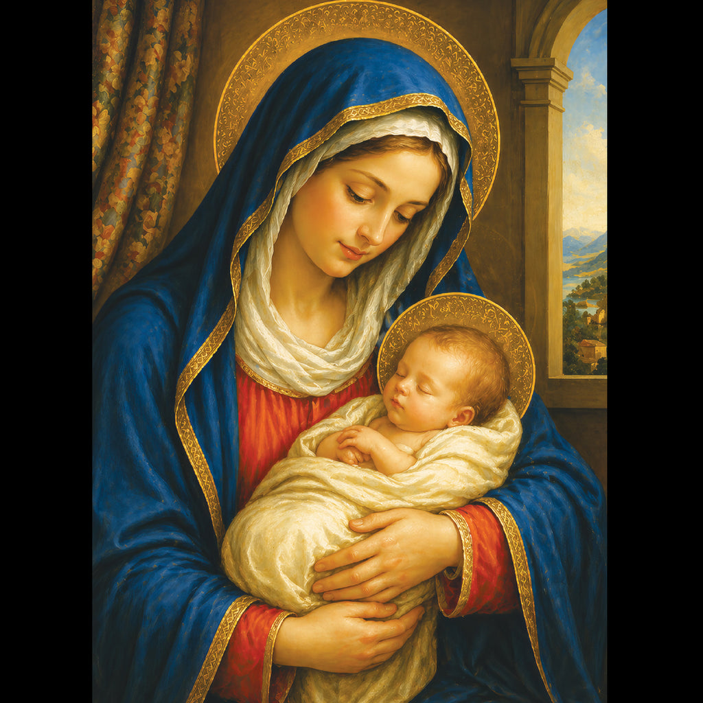Madonna and Child in Serenity - Pack of 5 cards - Ref: kl73e